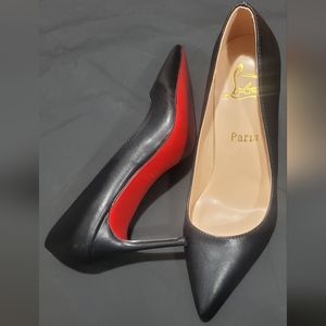 Christian Louboutin, black 80mm heel EU38